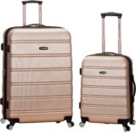 Rockland Melbourne Hardside Expandable Spinner Wheel Luggage, Champagne, 2 Piece... - Image 2