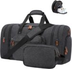 Sucipi Canvas Travel Duffel Bag for Men, Weekend Overnight Bag with Shoe Compart... - Image 2