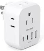 Travel Cruise Ship Essentials, Multi Plug Wall Outlet Extender with 4 Outlets 4 ... - Image 2