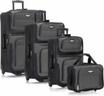 Travel Select Amsterdam Softside Expandable Luggage with Rolling Wheels, Gray, 4... - Image 2