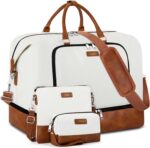 Travel Weekender Bag for Women, 21" Overnight Bag with Shoe Compartment 50L Larg... - Image 2