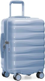 Traveler's Choice Edinburgh II Hardside Spinner Luggage, TSA Lock, Blue, 21" Car... - Image 2