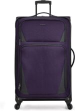 U.S. Traveler Aviron Bay Expandable Softside Luggage with Spinner Wheels, Purple... - Image 2